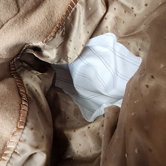 Jacob Wool Car Coat Tailored Single Breasted Camel Size XS - Picture 12 of 15